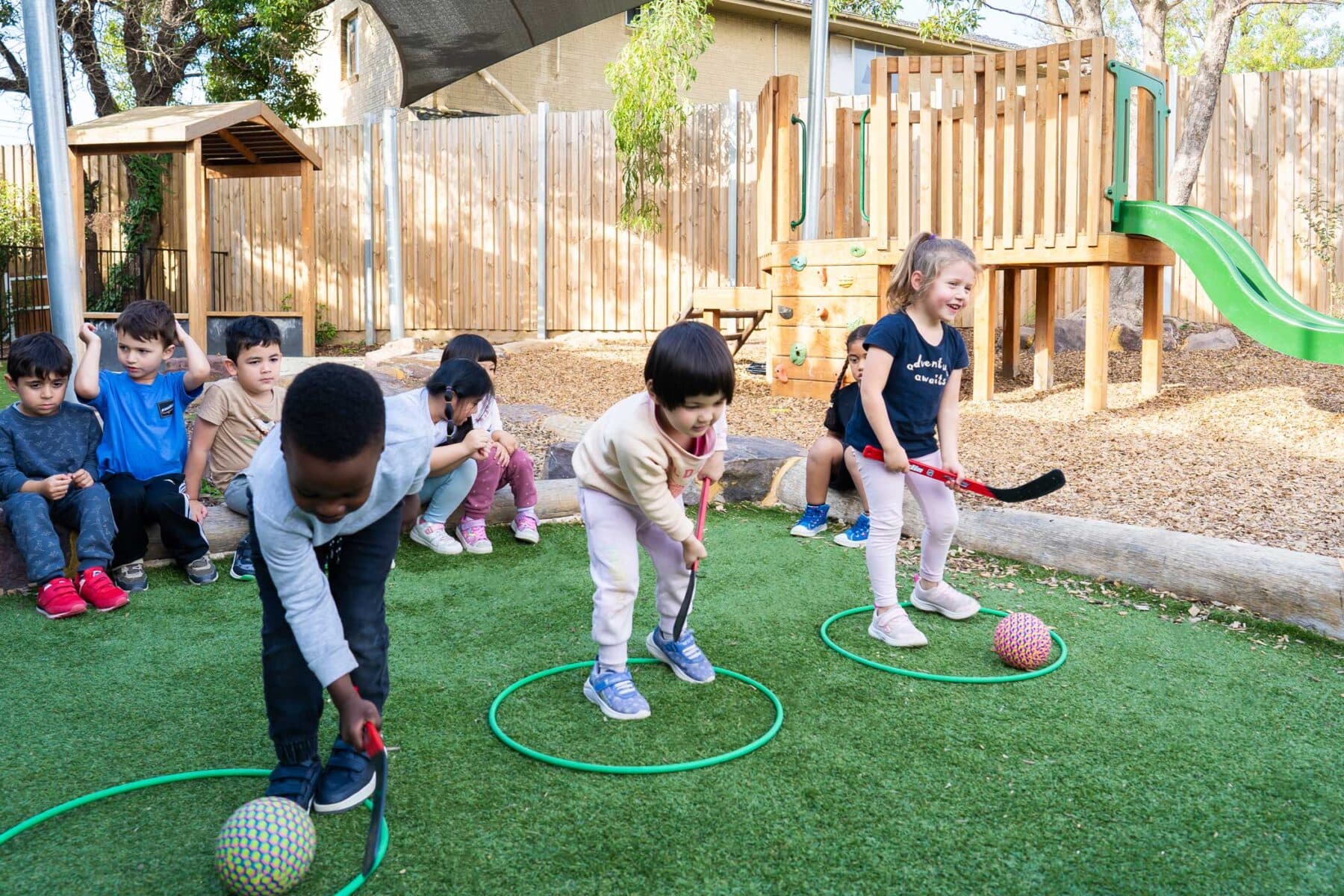 Children building physical confidence through movement
