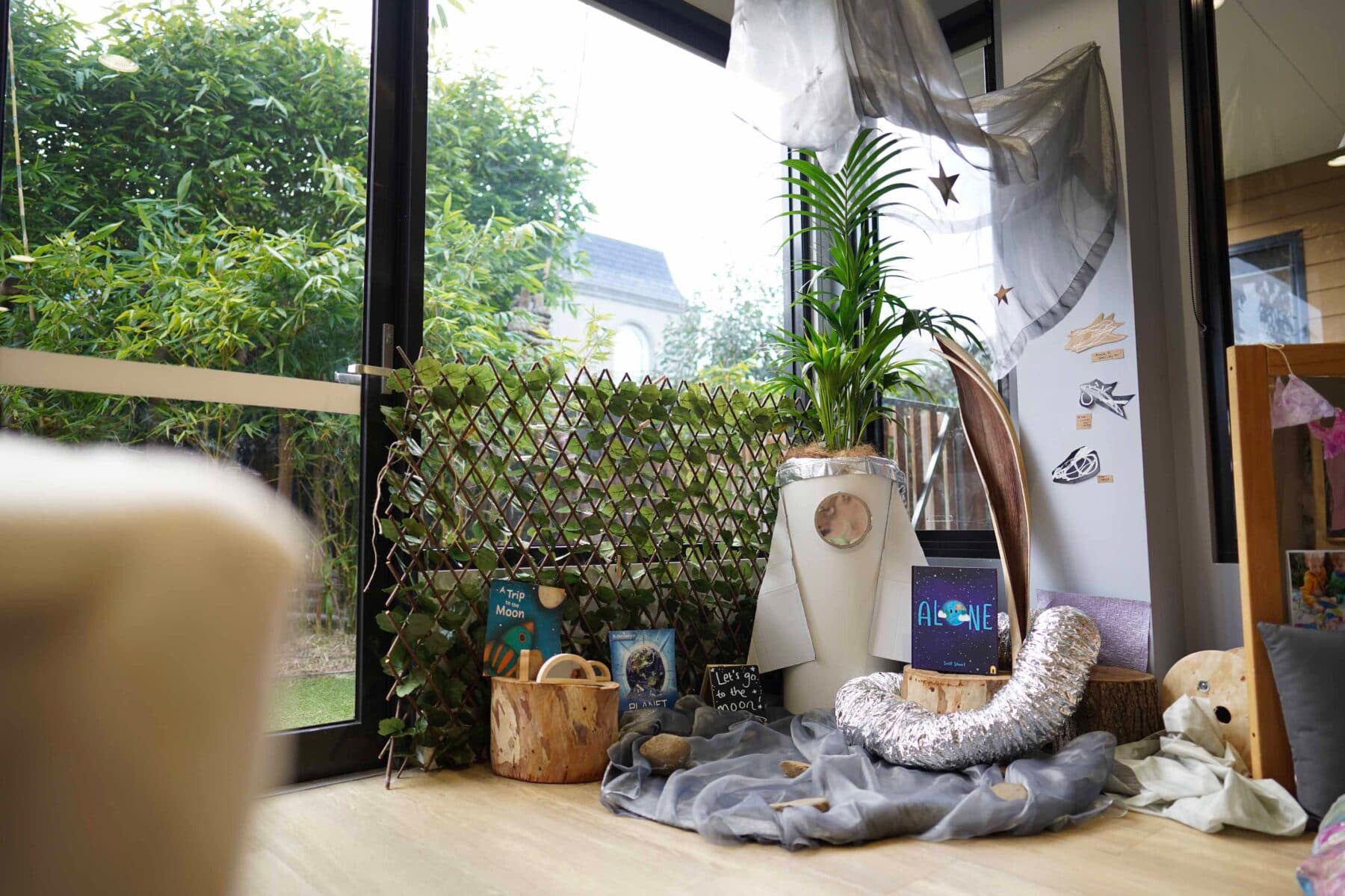 Reggio Emilia inspired indoor classroom at Explorers