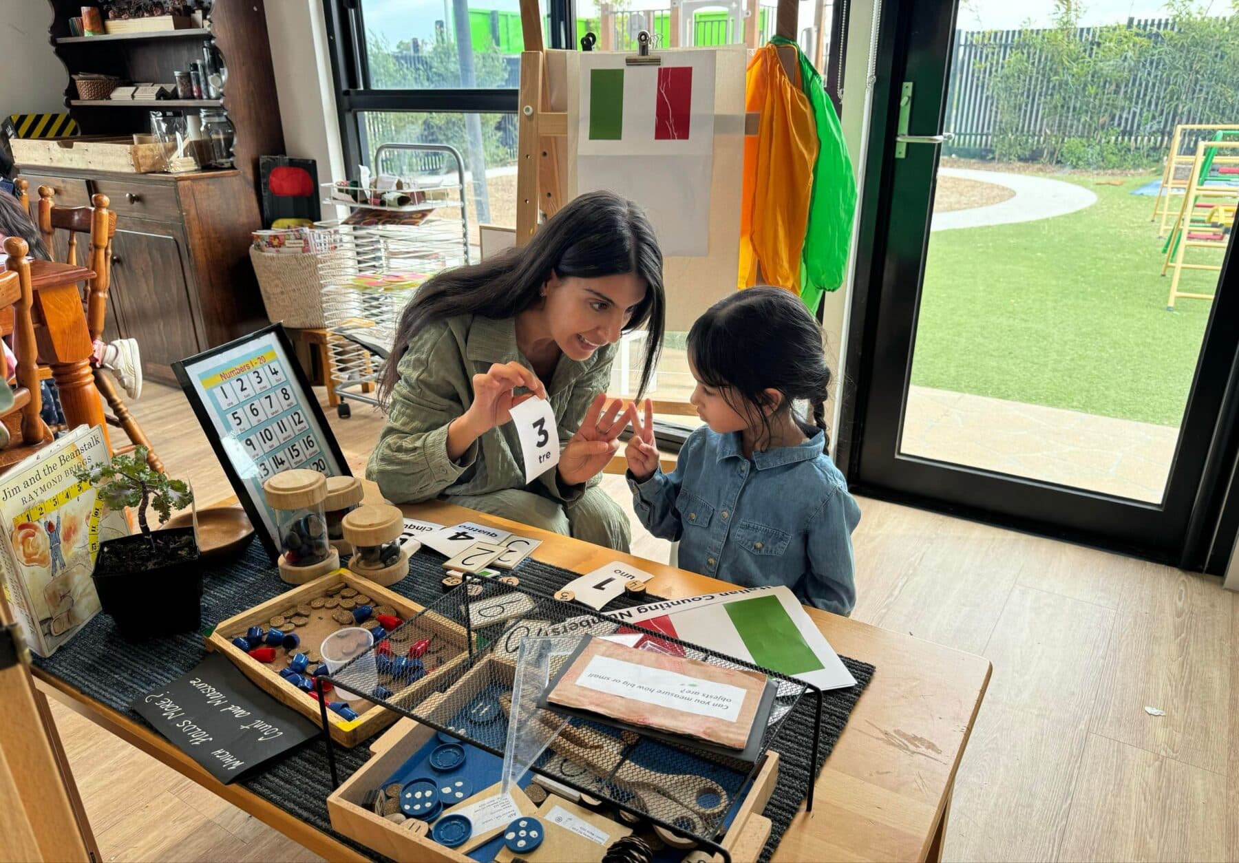 Children exploring language and culture through the Explorers Enrichment Program