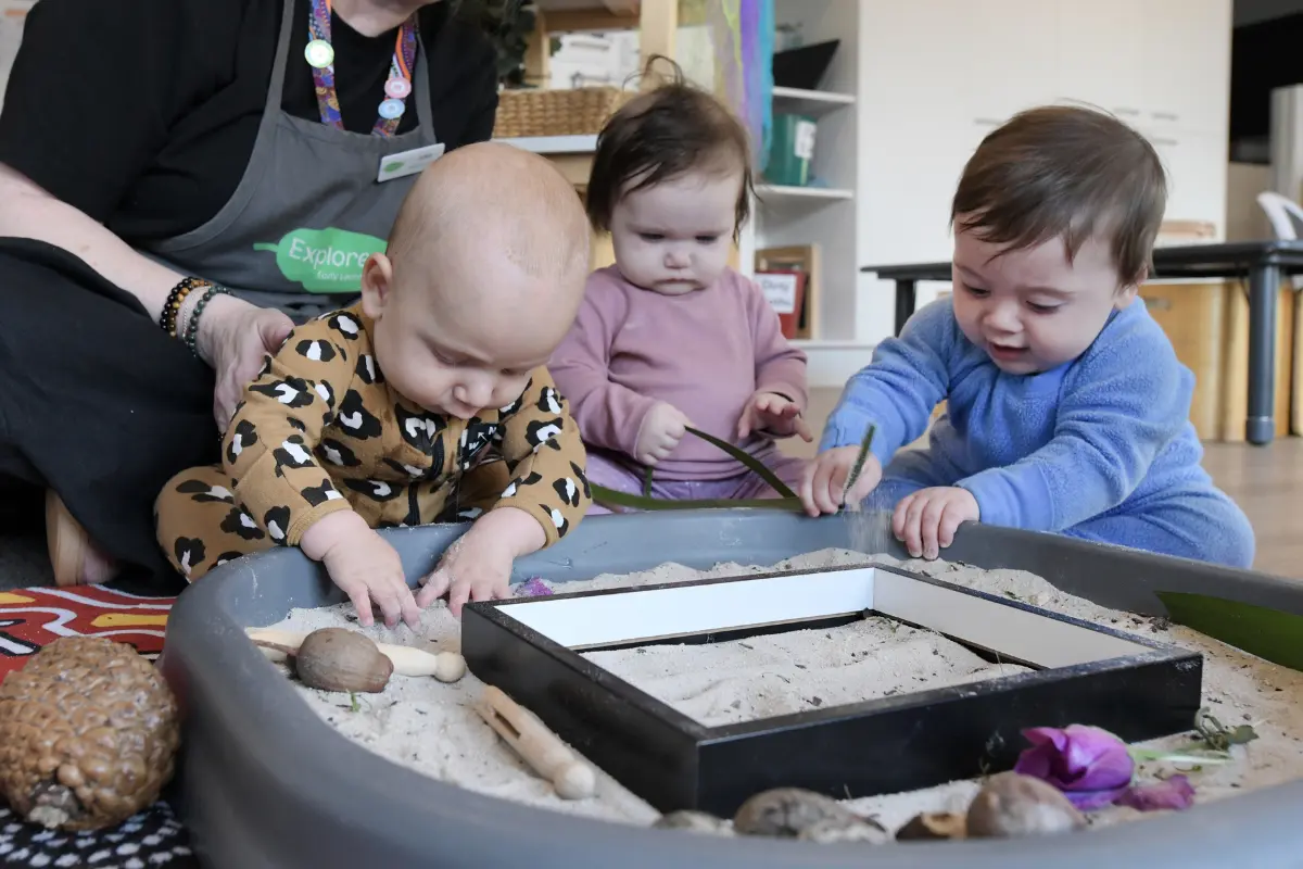Phase 1: children experiencing materials and environments