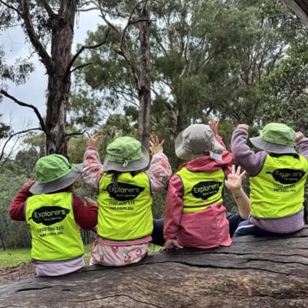 Children exploring the outdoors through Bush Kinder
