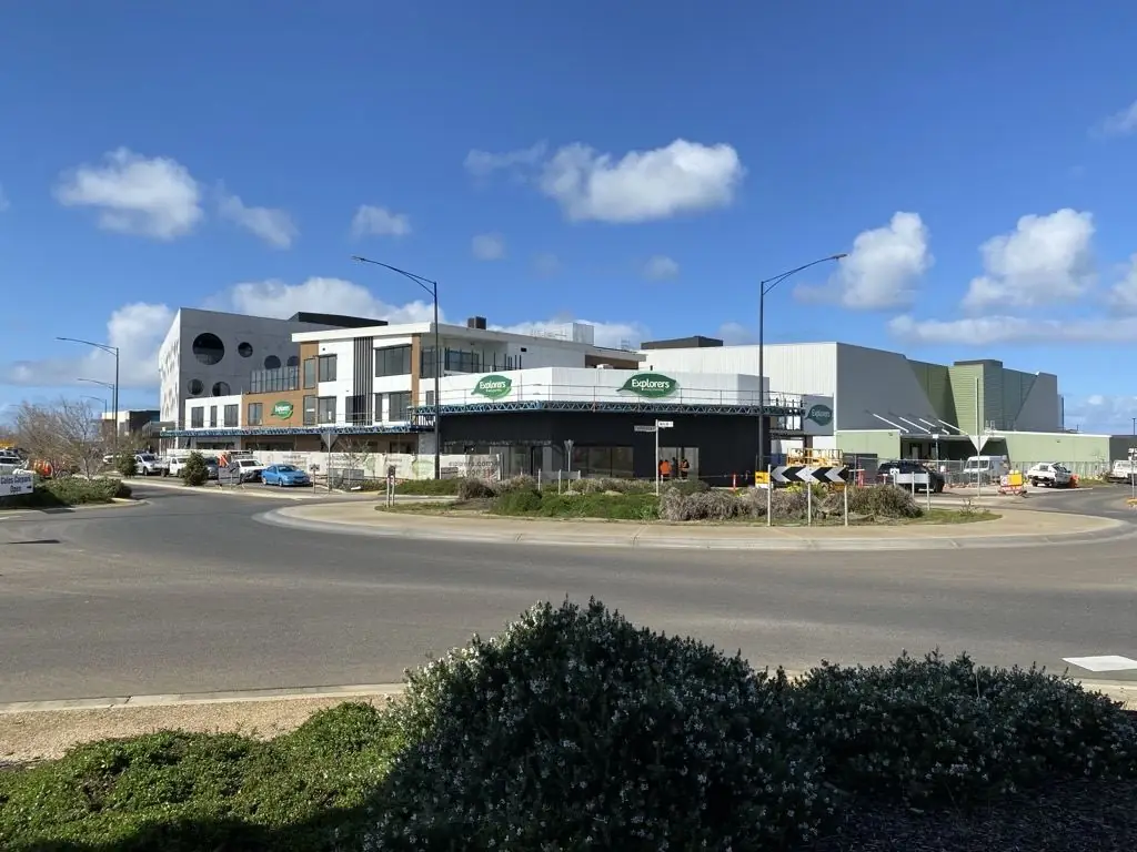 The new Explorers Early Learning centre at Armstrong Creek, seen from the street