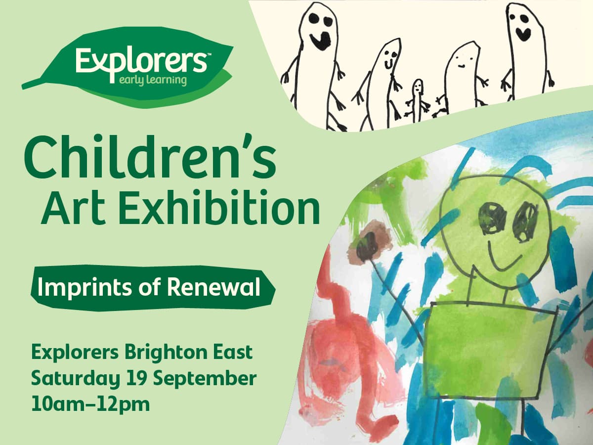 Children's Art Exhibition at Explorers Brighton East Sat, 19 Sep, 10am - 12pm AEST