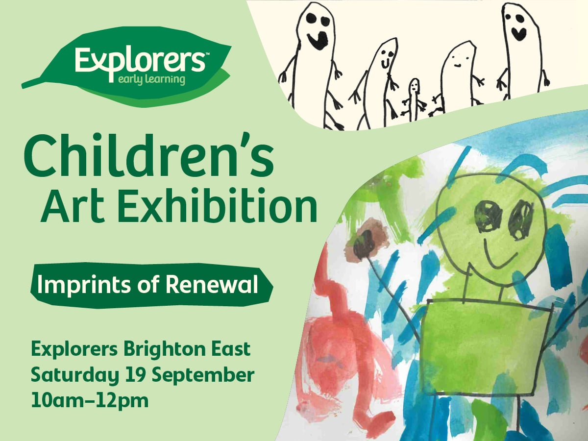 Children's Art Exhibition at Explorers Brighton East Sat, 19 Sep, 10am - 12pm AEST