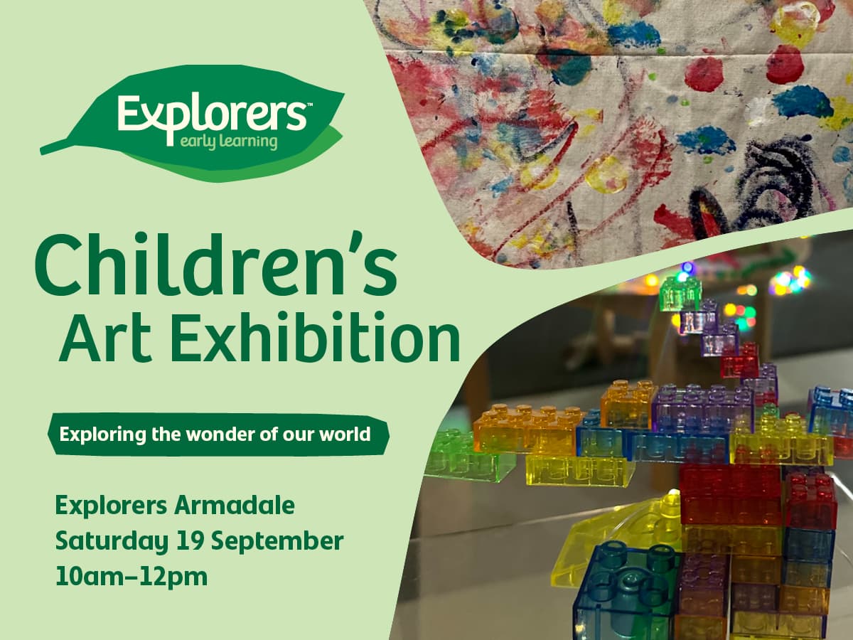 Children's Art Exhibition at Explorers Armadale Share Sat, 19 Sep, 10am - 12pm AEST