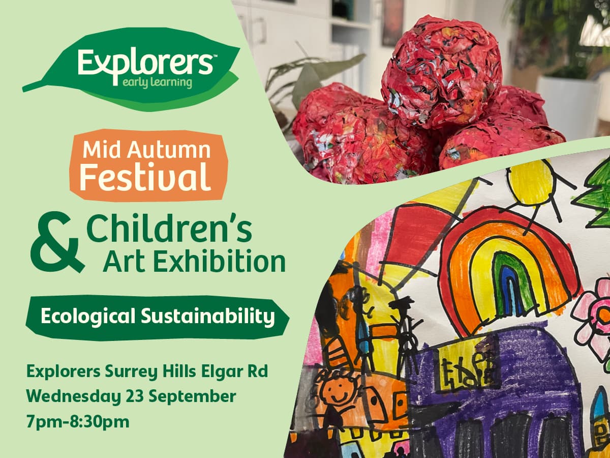 Mid Autumn Festival & Children's Art Exhibition at Explorers Surrey Hills - Elgar Road Wed, 23 Sep, 7pm - 8:30pm AEST