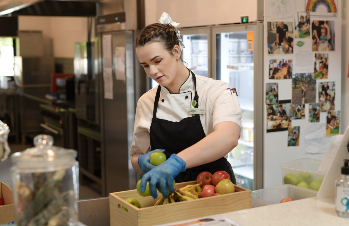 Explorers Boronia Chef chopping fruit